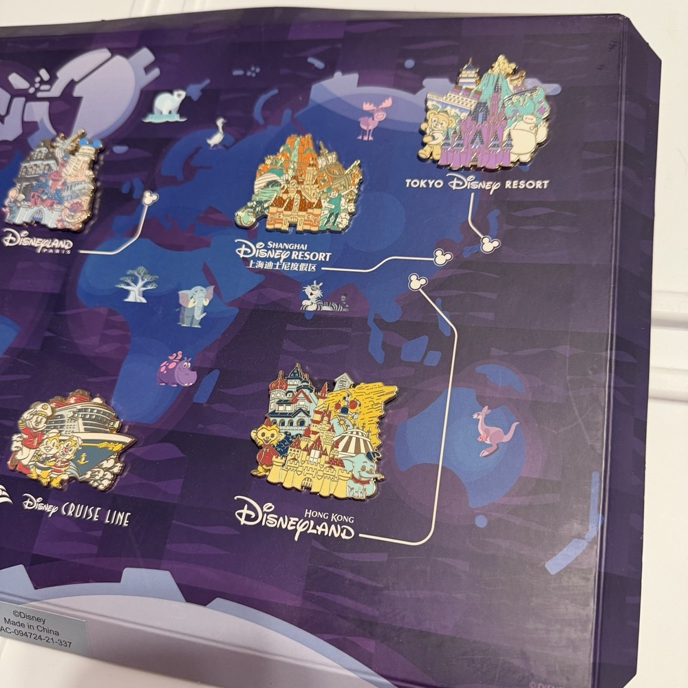 D23 Gold Member Exclusive - Around the World of Disney Parks Pin Set Only - Picture 3 of 11
